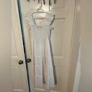 Hill House Nap Dress - White Swiss Dot - NWT